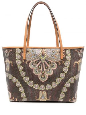 Paisley trykt shoppingbag Etro brun