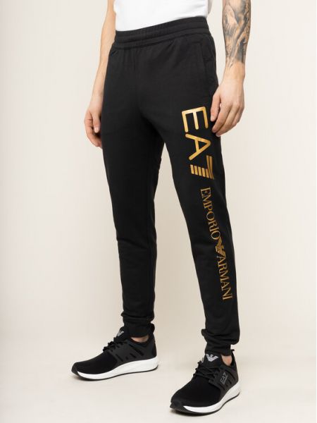 Spodnie sportowe slim fit Ea7 Emporio Armani czarne