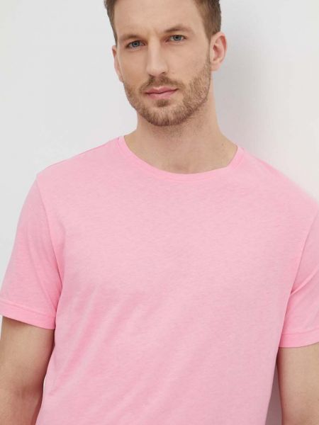 Koszulka bawełniana United Colors Of Benetton różowa