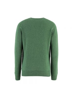 Sweter z okrągłym dekoltem Zanone zielony