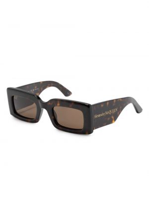 Okulary przeciwsłoneczne Alexander Mcqueen Eyewear brązowe