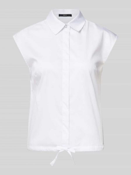 Bluzka w jednolitym kolorze Zero biała