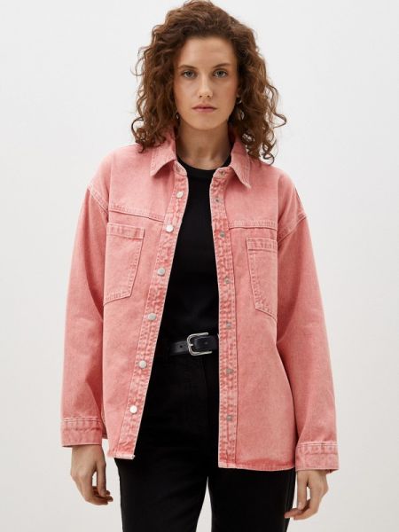 Джинсовая куртка Concept Club розовая