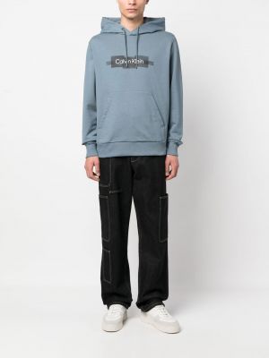 Bluza z kapturem z nadrukiem Calvin Klein
