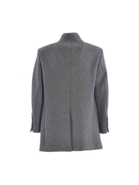 Abrigo con botones de lana Fay gris