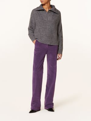 Вельветовые брюки Nine:inthe:morning фиолетовые