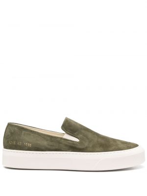 Sneakers i mocka med slip-on Common Projects grön