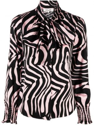 Блуза с панделка с принт с принт зебра Dvf Diane Von Furstenberg