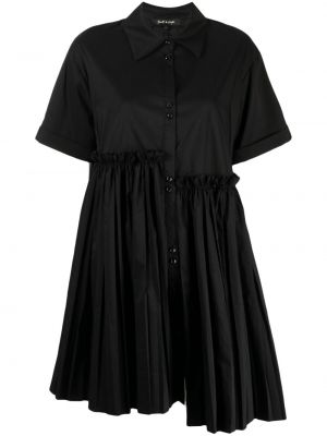 Плисирана асиметрична рокля Tout A Coup черно