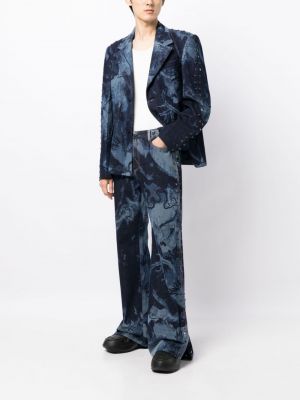 Bootcut jeans Feng Chen Wang blau