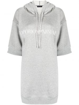 Trykt hette dress Emporio Armani grå