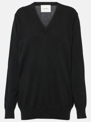 Maglione di cachemire oversize Lisa Yang nero