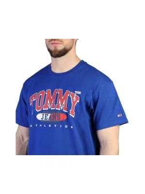 Camisa manga corta de cuello redondo Tommy Hilfiger azul