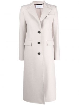 Μάλλινο παλτό Harris Wharf London λευκό