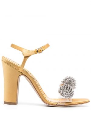Sandály s hvězdami Manolo Blahnik žluté