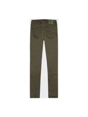 Spodnie slim fit Tramarossa zielone