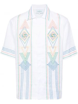 Siuvinėta marškiniai Casablanca balta
