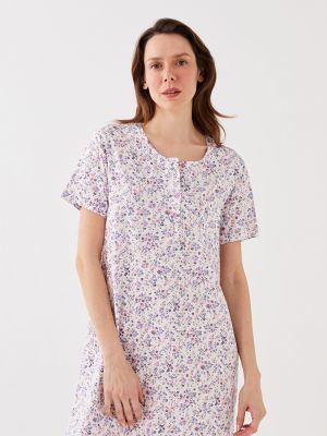 Ночная рубашка в цветочек с принтом с коротким рукавом Lcw Dream