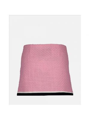 Mini falda de tweed Miu Miu rosa