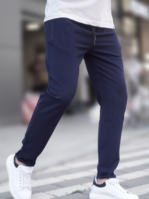 Панталон с цип Madmext синьо