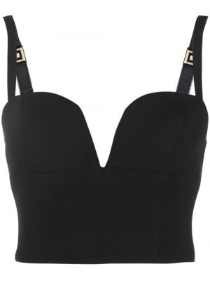 Crop top Elisabetta Franchi svart