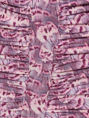 Mini falda de seda Isabel Marant violeta