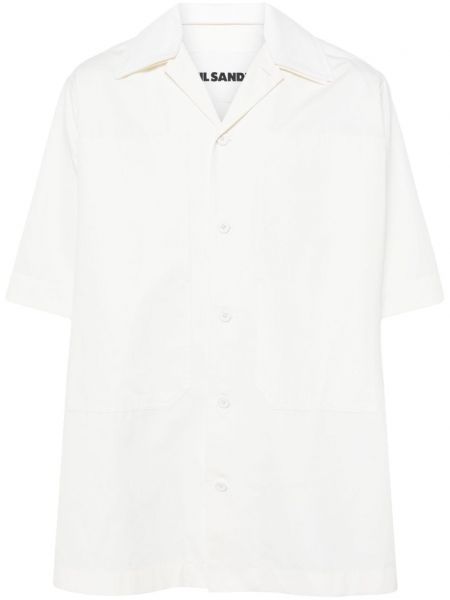 Krekls ar pogām Jil Sander balts