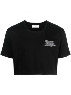 T-shirt avec imprimé slogan à imprimé Société Anonyme noir