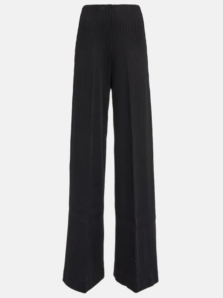 Pantaloni cu talie înaltă Balenciaga negru