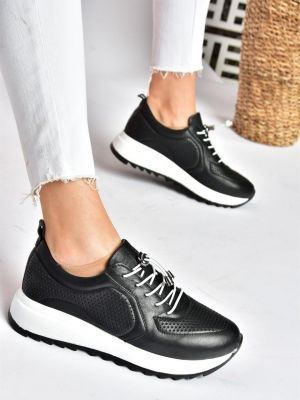 Pantofi din piele Fox Shoes negru