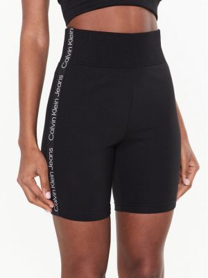 Slim fit sport rövidnadrág Calvin Klein Jeans fekete