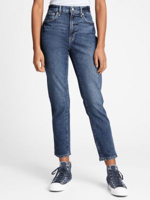 High waist straight jeans Gap blau