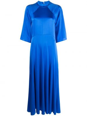 Копринена рокля Forte_forte синьо