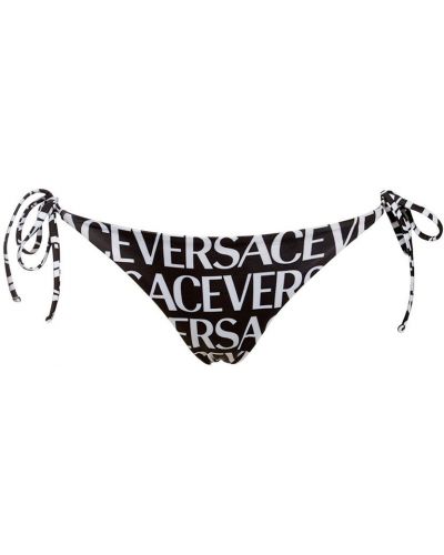 Jersey bikini nyomtatás Versace - fekete