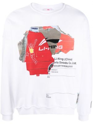 Sweatshirt mit print Li-ning weiß