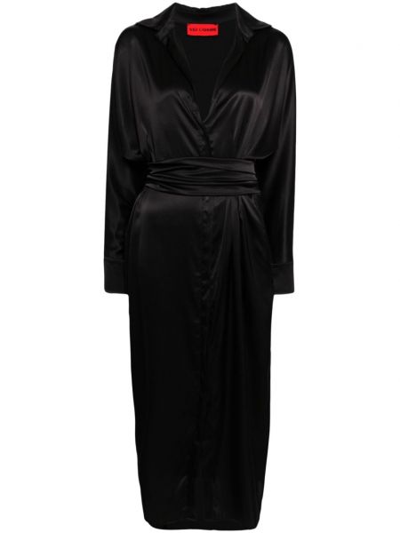 Кашмирена вечерна рокля Wild Cashmere черно