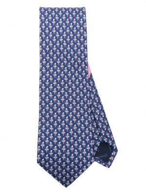 Cravată de mătase din jacard Ferragamo
