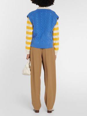 Gilet en laine en cachemire Polo Ralph Lauren bleu