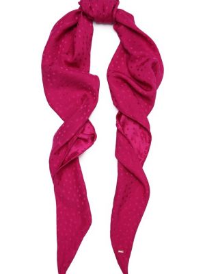 Шелковый шарф Saint Laurent розовый