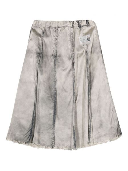 Plisované džínová sukně Maison Mihara Yasuhiro šedé