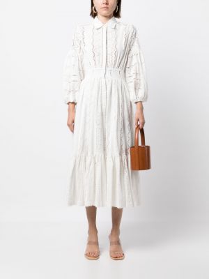 Sukienka długa bawełniana Evarae biała