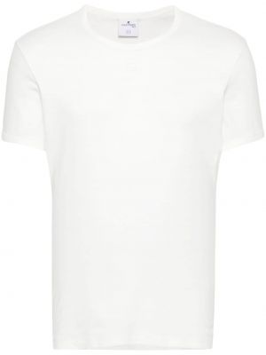 Βαμβακερή μπλούζα Courreges λευκό