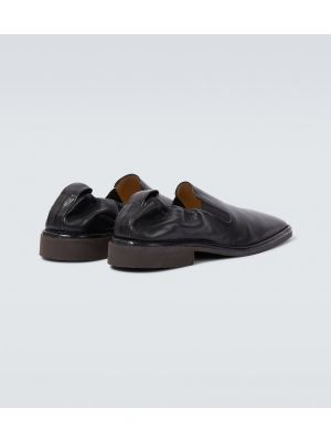 Kožené loafers Lemaire černé