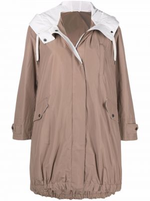 Parkas med huva Brunello Cucinelli brun