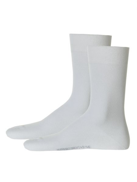 Однотонные носки Hudson белые