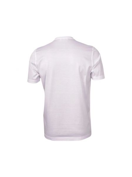 Koszulka bawełniana casual Gran Sasso biała