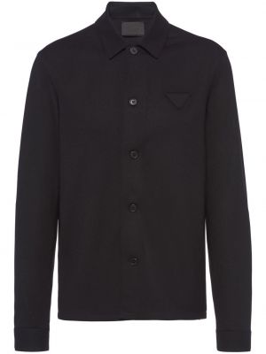 Chemise avec manches longues Prada noir