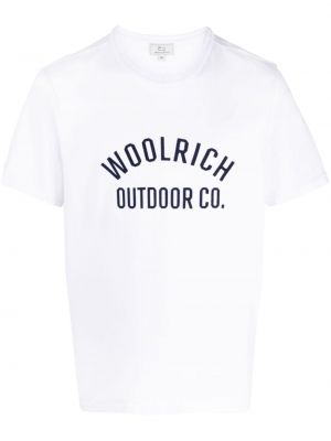 Bavlnené tričko s potlačou Woolrich