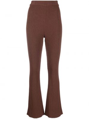 Pantalon en tricot large Aeron marron