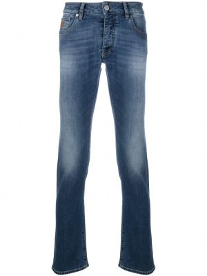 Low waist skinny jeans Moorer blau